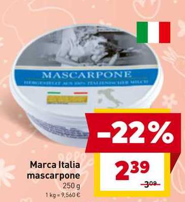 Marca Italia mascarpone 250 g