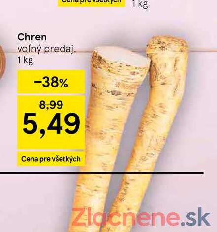Chren voľný predaj 1 kg 