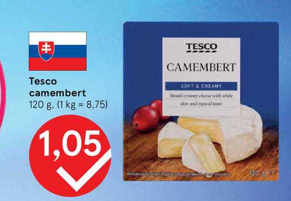 Tesco camembert 120 g