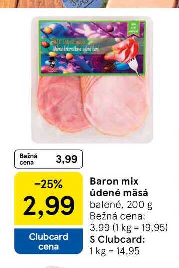 Baron mix údené mäsá balené, 200 g