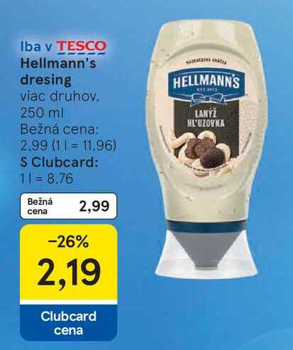 Hellmann's dresing viac druhov 250 ml 