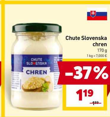 Chute Slovenska chren 170 g