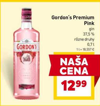 Gordon's Premium Pink gin 0,7l v akcii