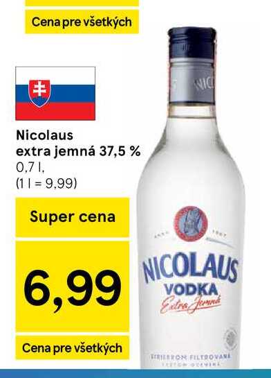 Nicolaus extra jemná 37,5 % 0,7l