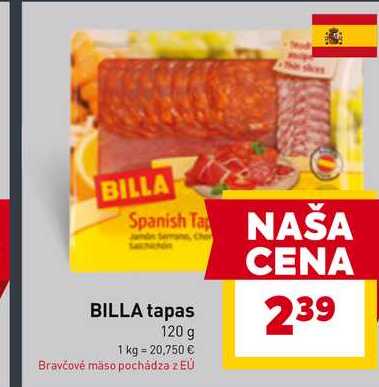 BILLA tapas 120 g