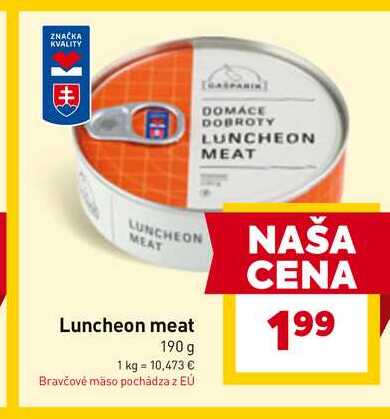 Luncheon meat 190g 