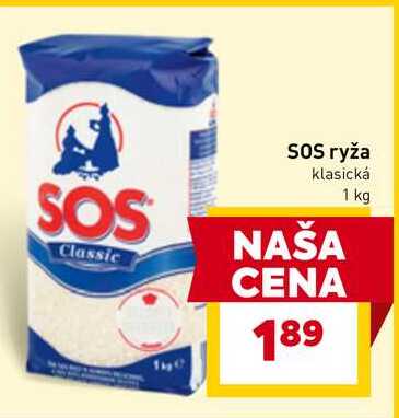 SOS ryža klasická 1 kg 