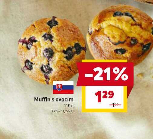 Muffin s ovocím 110 g 