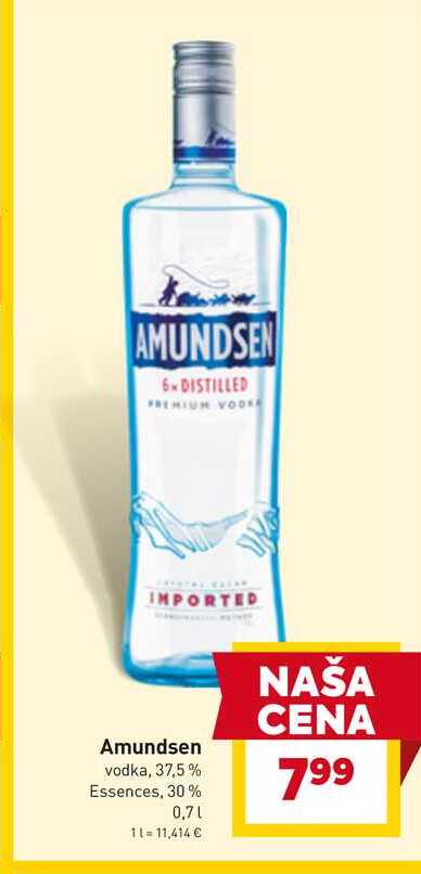 Amundsen vodka, 37,5% 0,7l