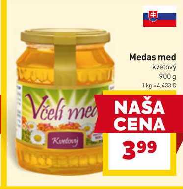 Medas med kvetový 900 g