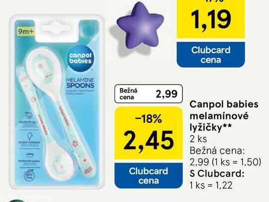 Canpol babies melamínové lyžičky 2 ks