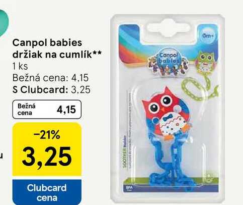 Canpol babies držiak na cumlík 1 ks 