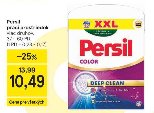 Persil prací prostriedok viac druhov 37 - 60 PD
