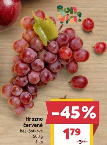 Hrozno červené bezkôstkové 500 g