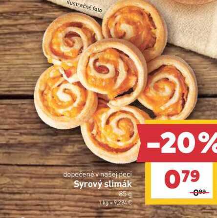 Syrový slimák 85g