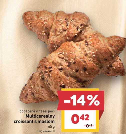 Multicereálny croissant s maslom 65 g