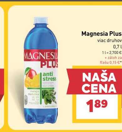 Magnesia Plus viac druhov 0,7l