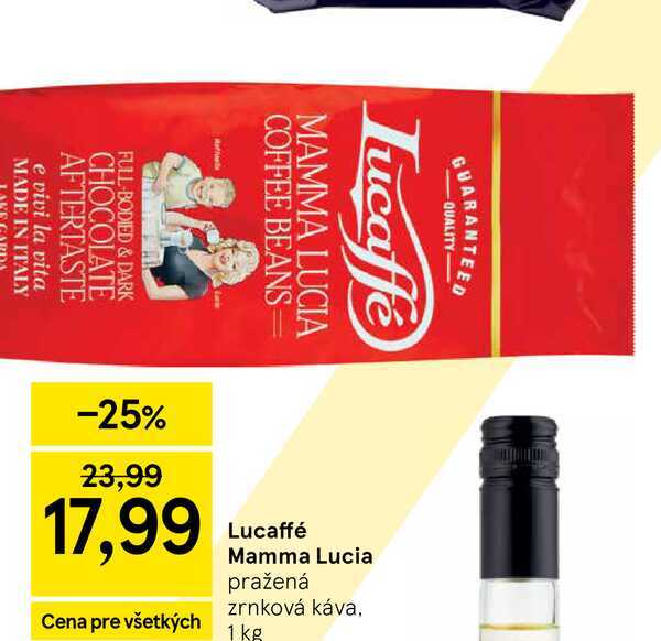 Lucaffé Mamma Lucia pražená zrnková káva, 1 kg 