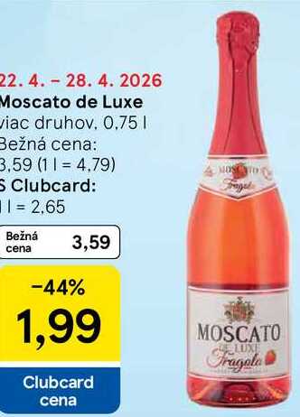 Moscato de Luxe viac druhov, 0,75l