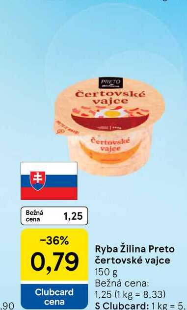 Ryba Žilina Preto čertovské vajce 150 g 