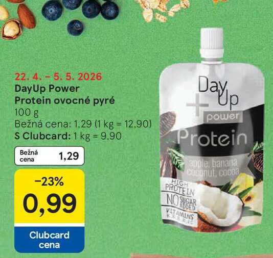 DayUp Power Protein ovocné pyré 100 g 