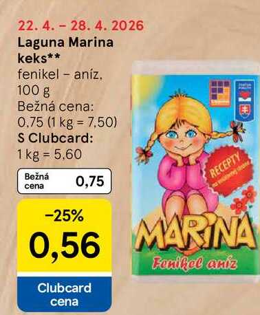 Laguna Marina keks fenikel - aníz, 100 g