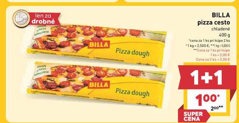 BILLA pizza cesto chladené 400 g 