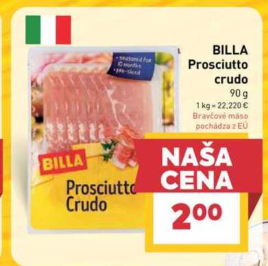 BILLA Prosciutto crudo 90 g