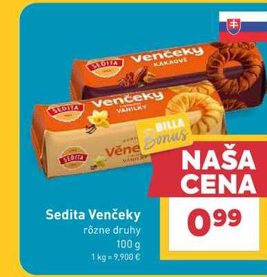 Sedita Venčeky rôzne druhy 100 g 
