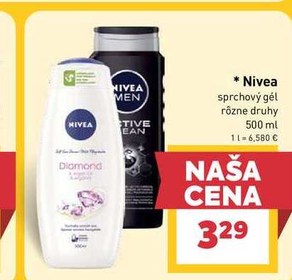 Nivea sprchový gél rôzne druhy 500 ml 