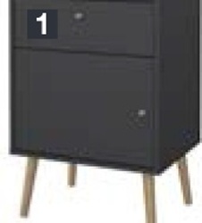 Komodová séria BOHDAN - 1 Nočný stolík