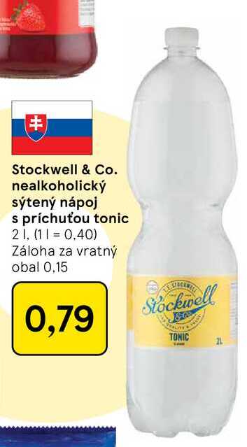 Stockwell & Co. nealkoholický sýtený nápoj s príchuťou tonic 2l