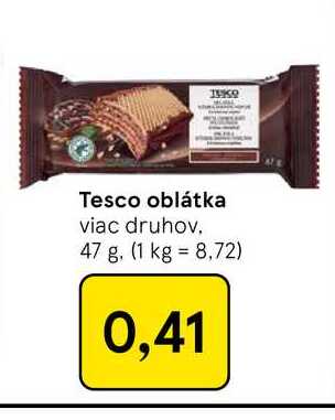 Tesco oblátka viac druhov 47 g