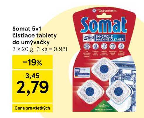 Somat 5v1 čistiace tablety do umývačky 3 x 20 g