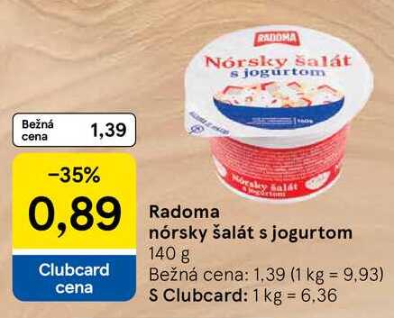 Radoma nórsky šalát s jogurtom 140 g 