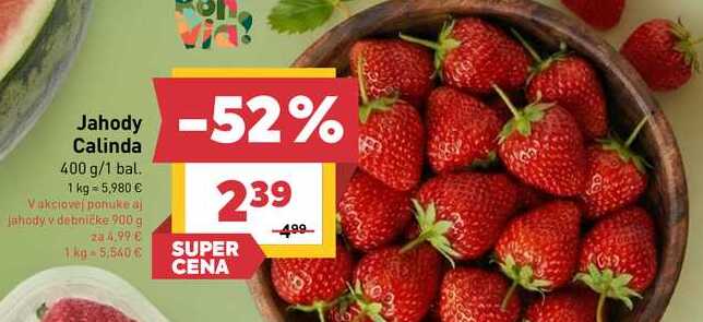 Jahody Calinda 400 g/1 bal. 