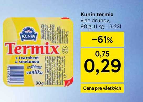 Kunín termix viac druhov, 90 g