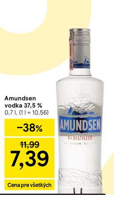Amundsen vodka 37,5 % 0,7l v akcii
