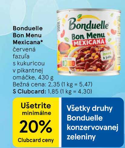 Bonduelle Bon Menu Mexicana 430 g
