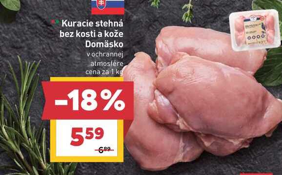 Kuracie stehná bez kosti a kože 1 kg