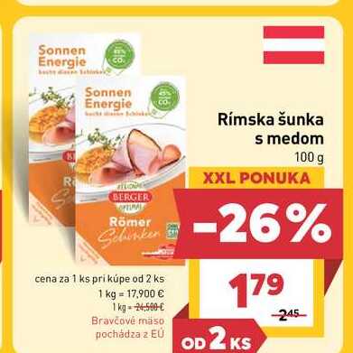 Rímska šunka s medom 100 g