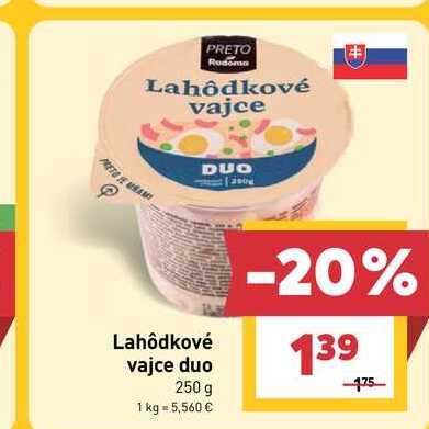 PRETO Rodoma Lahôdkové vajce DUO 250 g 