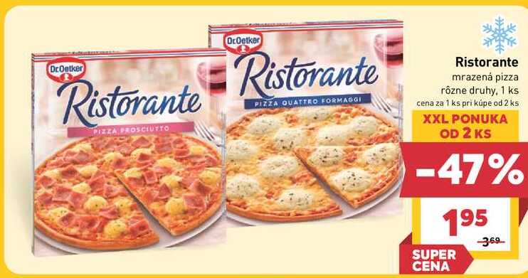 Dr. Oetker Ristorante mrazená pizza rôzne druhy, 1 ks 