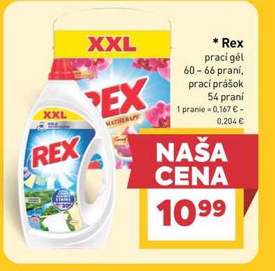 Rex prací gél 60 - 66 praní