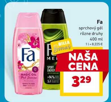 Fa sprchový gél rôzne druhy 400 ml