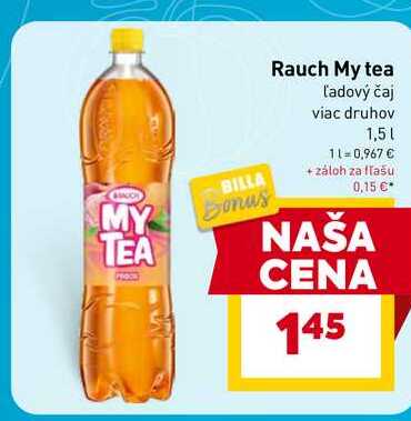 Rauch My tea Ľadový čaj viac druhov 1,5l