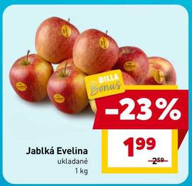 Jablká Evelina ukladané 1 kg 