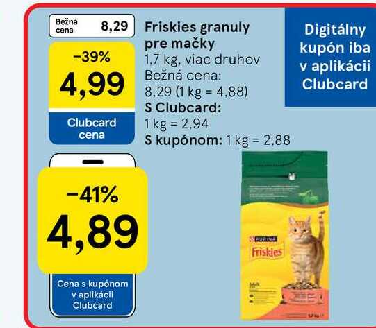 Friskies granuly pre mačky 1,7 kg