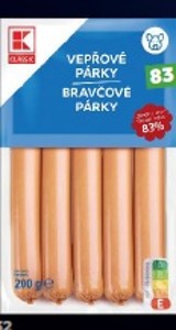K-Classic Bravčové párky