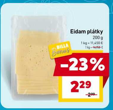 Eidam plátky 200 g